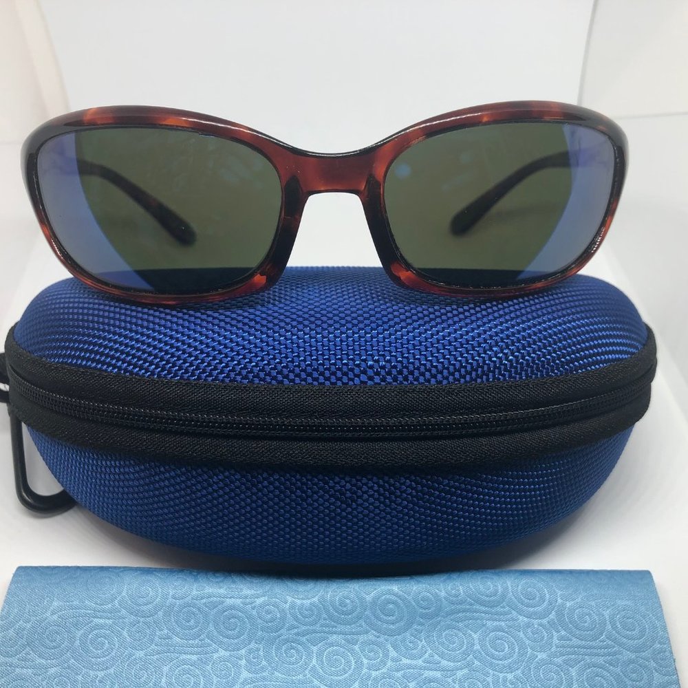 Costa Del Mar Harpoon Sunglasses Tortoise w Blue